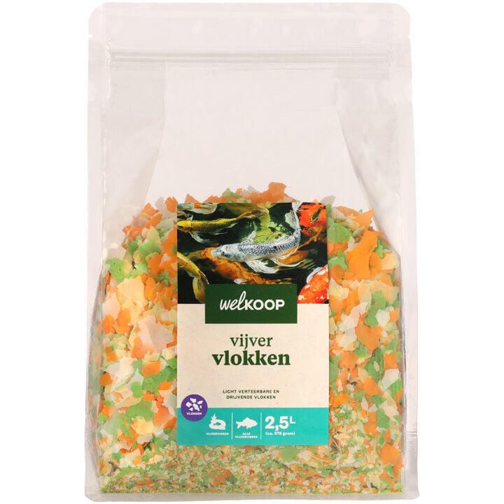Welkoop Vijvervlokken - Vijvervissenvoer Welkoop Vijvervlokken - Vijvervissenvoer
