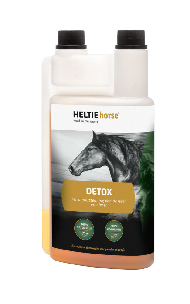 Heltie Horse Detox - Lever & Nieren Supplement - 1 Liter - Flacon