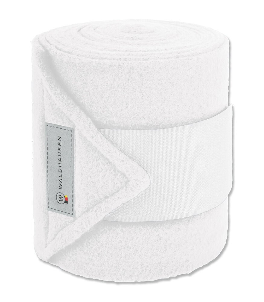 Waldhausen Bandage - Fleece - 4 stuks - Beenbescherming - Wit - 300 cm