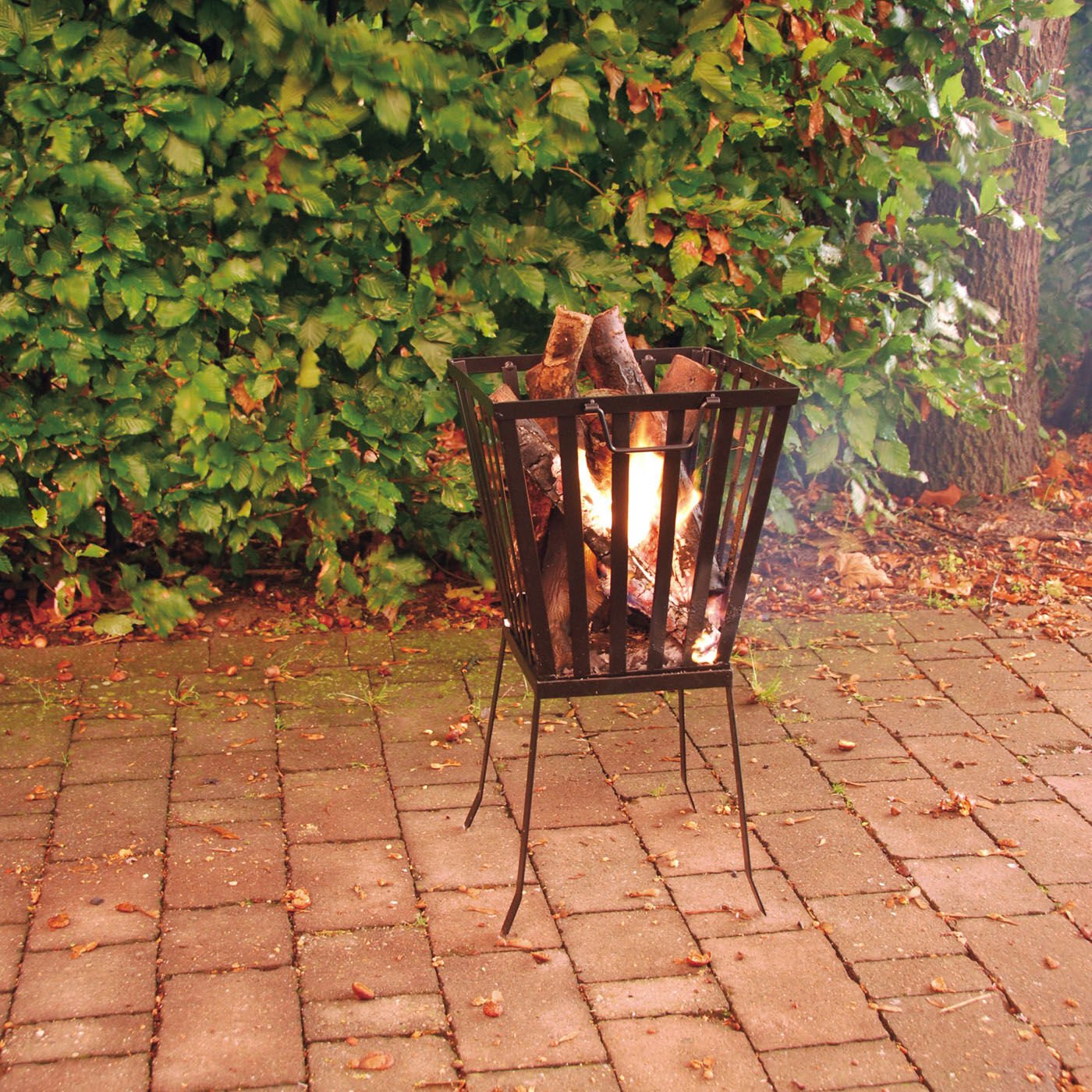 Esschert Fancy Flames - Vuurkorf - Vierkant - Zwart - Staal