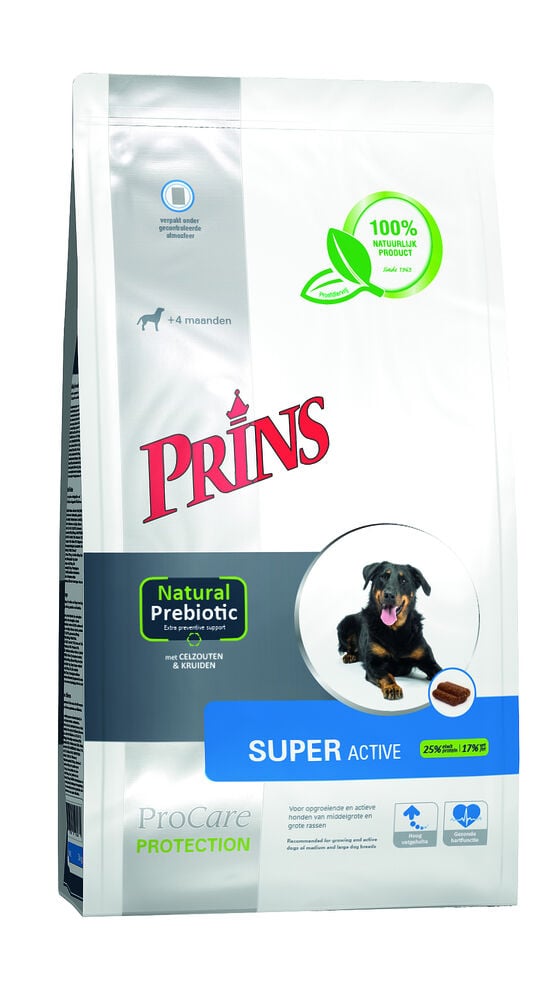 Prins Procare Protection Super Active - Hondenvoer - 15 Kilogram - gevogelte Prins Procare Protection Super Active - Hondenvoer - 15 Kilogram - gevogelte