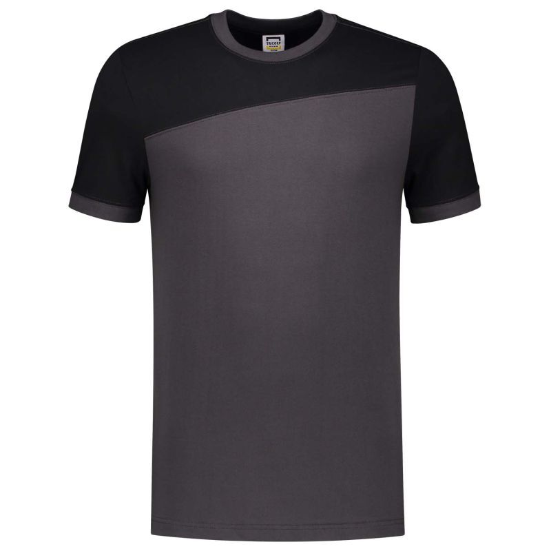 Tricorp Bicolor 102006 - T-shirt - Donkergrijs/Zwart - 3XL Tricorp Bicolor 102006 - T-shirt - Donkergrijs/Zwart - 3XL