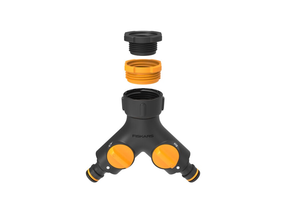 Fiskars Multi 2-weg Met aan-uit ventielen - Slangkoppeling