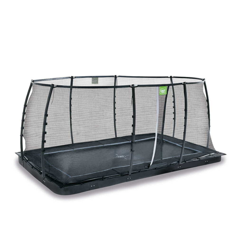 Exit Dynamic - Groundlevel trampoline - Zwart - 305x519 cm