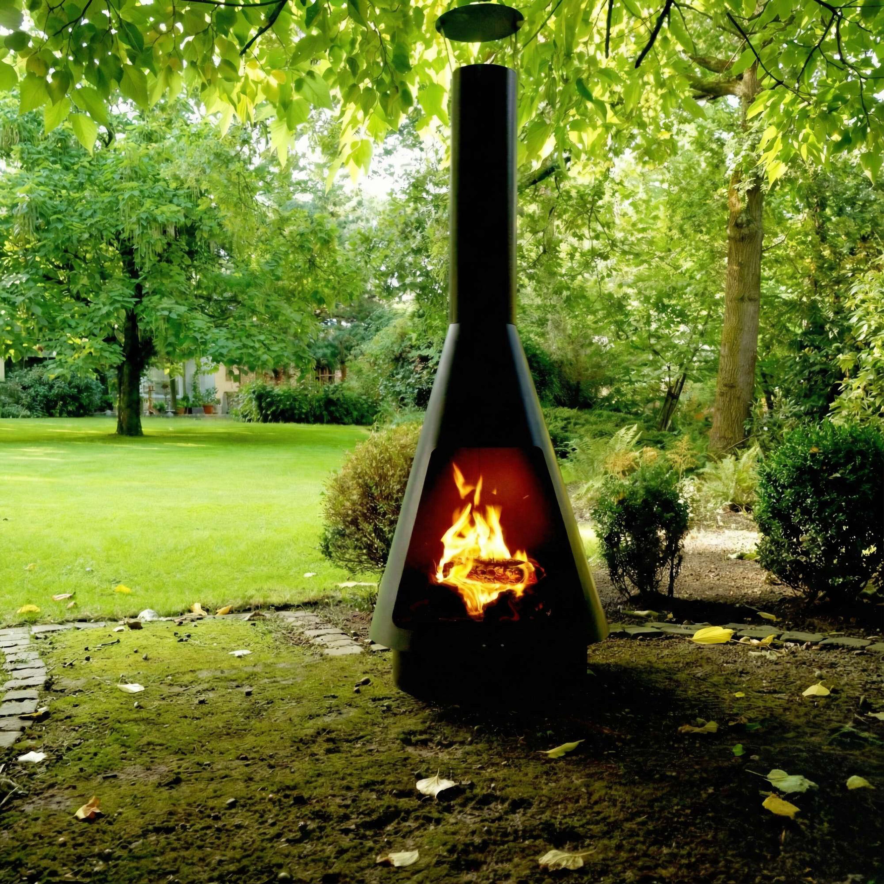 HEAT La Luz - Tuinhaard - Rond - Zwart - Staal