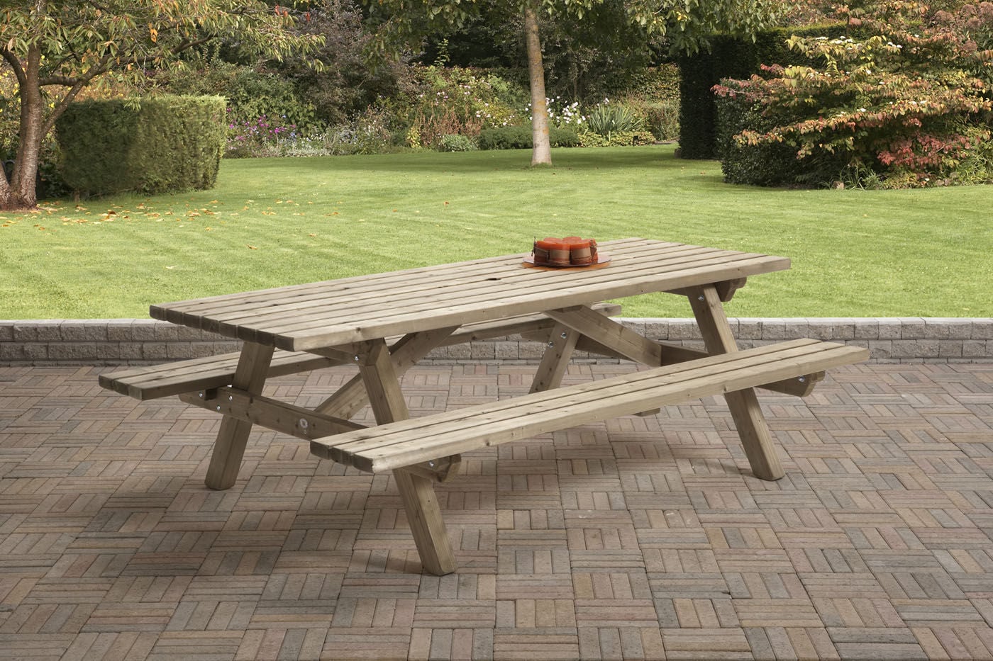 Talen   - Picknicktafel - Bruin - 76x160x230 cm