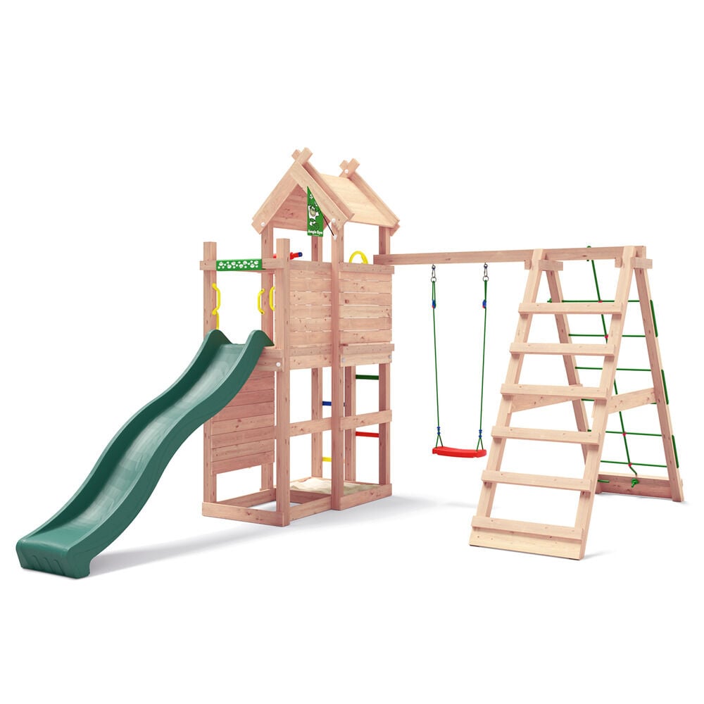 Jungle Gym Vinstra Douglas - Speeltoestel - Donker groen - Douglas hout