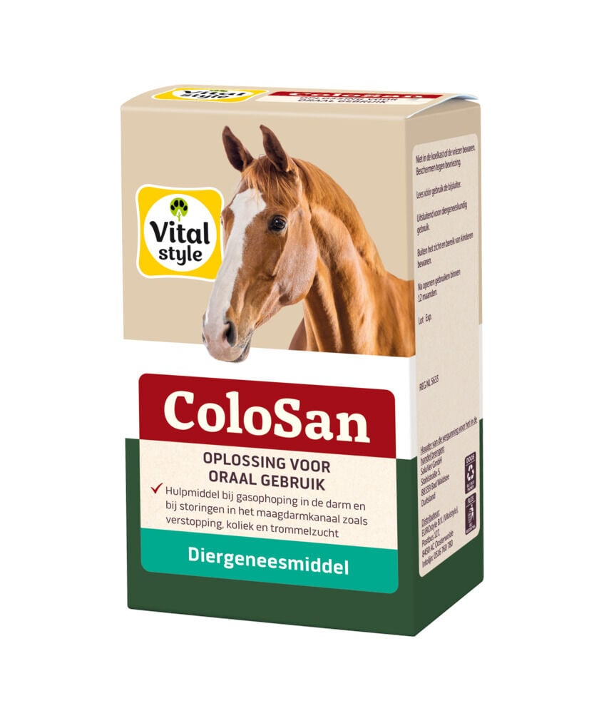 Vitalstyle Colosan - Darmverzorging Paard - 45 Milliliter Vitalstyle Colosan - Darmverzorging Paard - 45 Milliliter