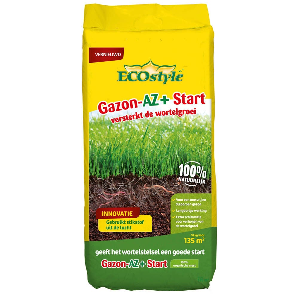 ECOstyle Gazon-AZ Start - Gazonmeststof - 135 m2 - 10 Kilogram ECOstyle Gazon-AZ Start - Gazonmeststof - 135 m2 - 10 Kilogram
