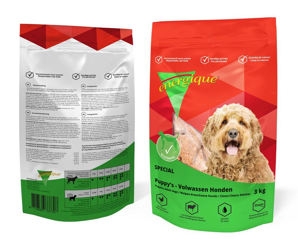 Primavera Premium Hondenvoer Bar Met Kip - Natvoer 12 X 900g, 80% Vers Vlees Voor Volledige Maaltijd