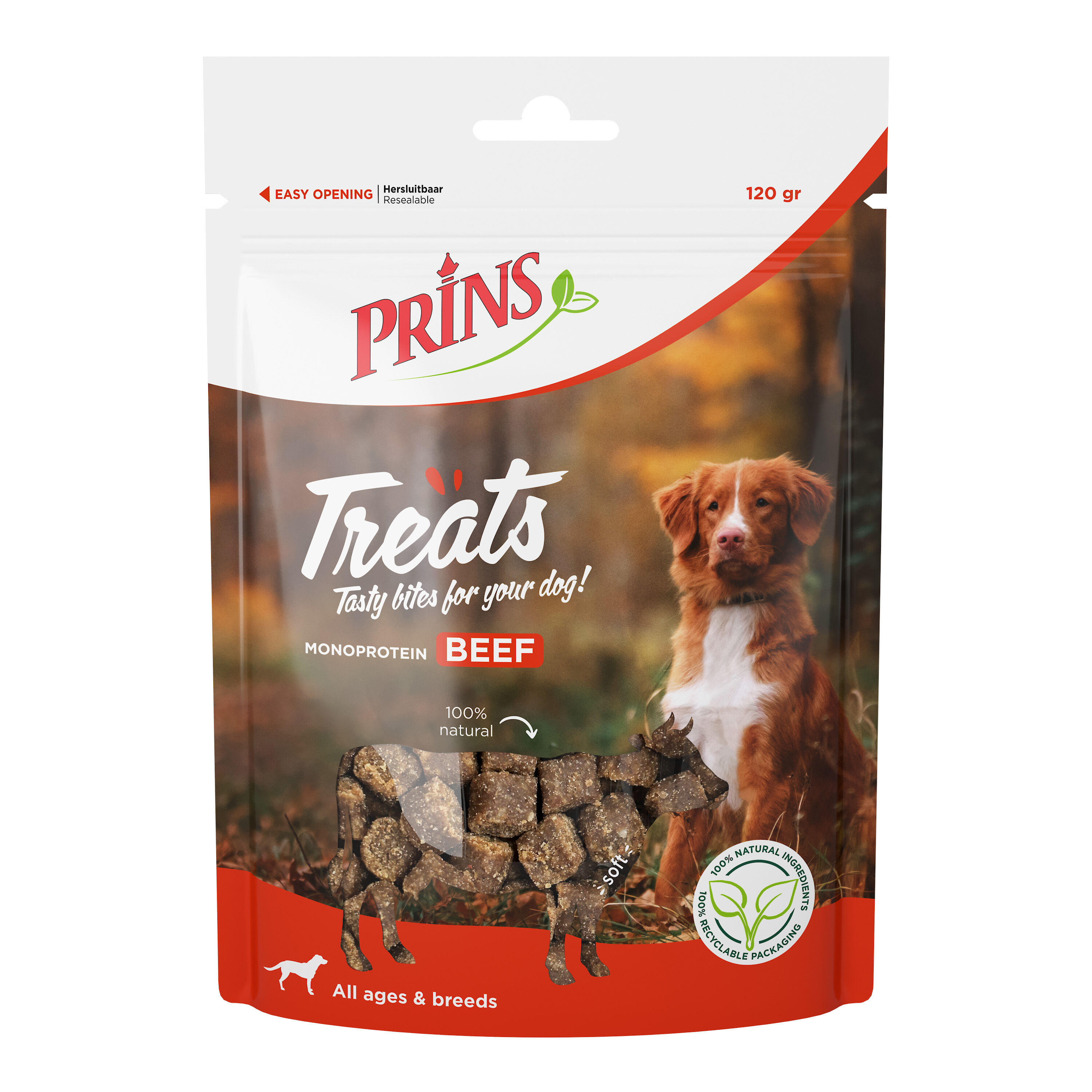 Prins Treats - Hondensnack - 120 Gram - rund Prins Treats - Hondensnack - 120 Gram - rund