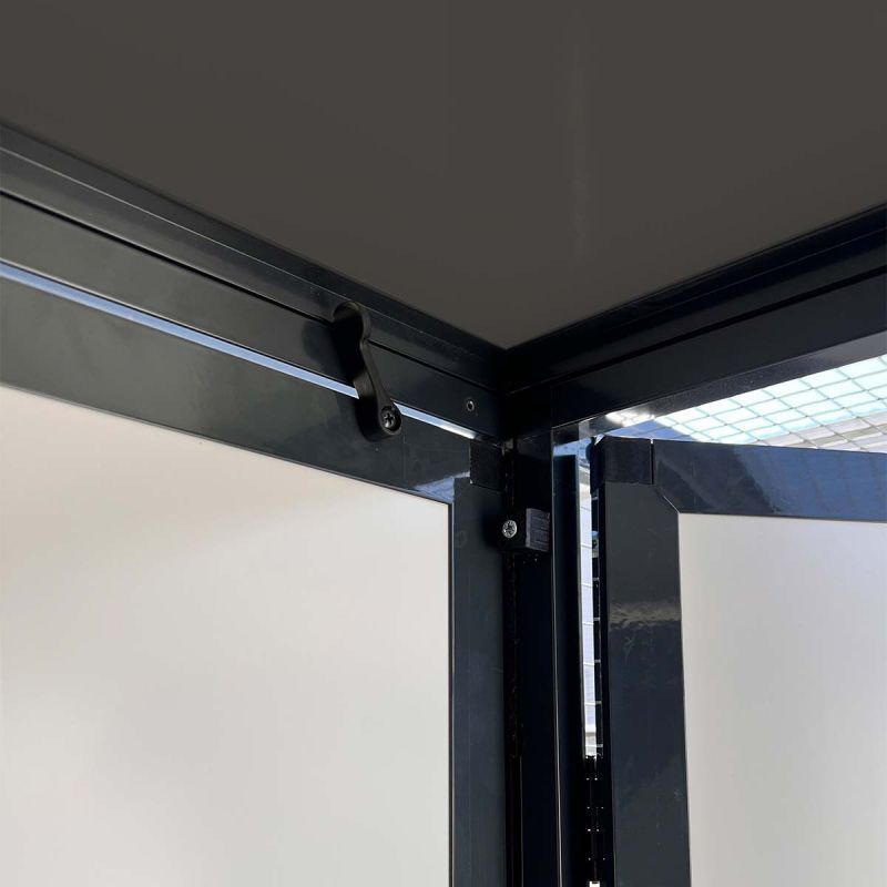 Glorenza - Kattenren met sluis - Antraciet - 178x176x328 cm