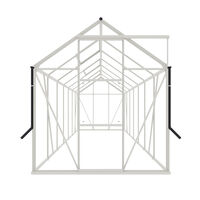 Royal Well Kate V Full Options - Tuinkas - Wit - 217x192x436 cm - Veiligheidsglas