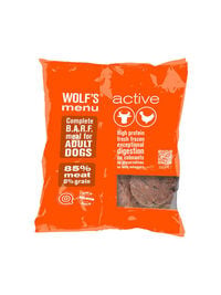Wolf's Menu Active - Hondenvoer - 800 Gram - kip, rund