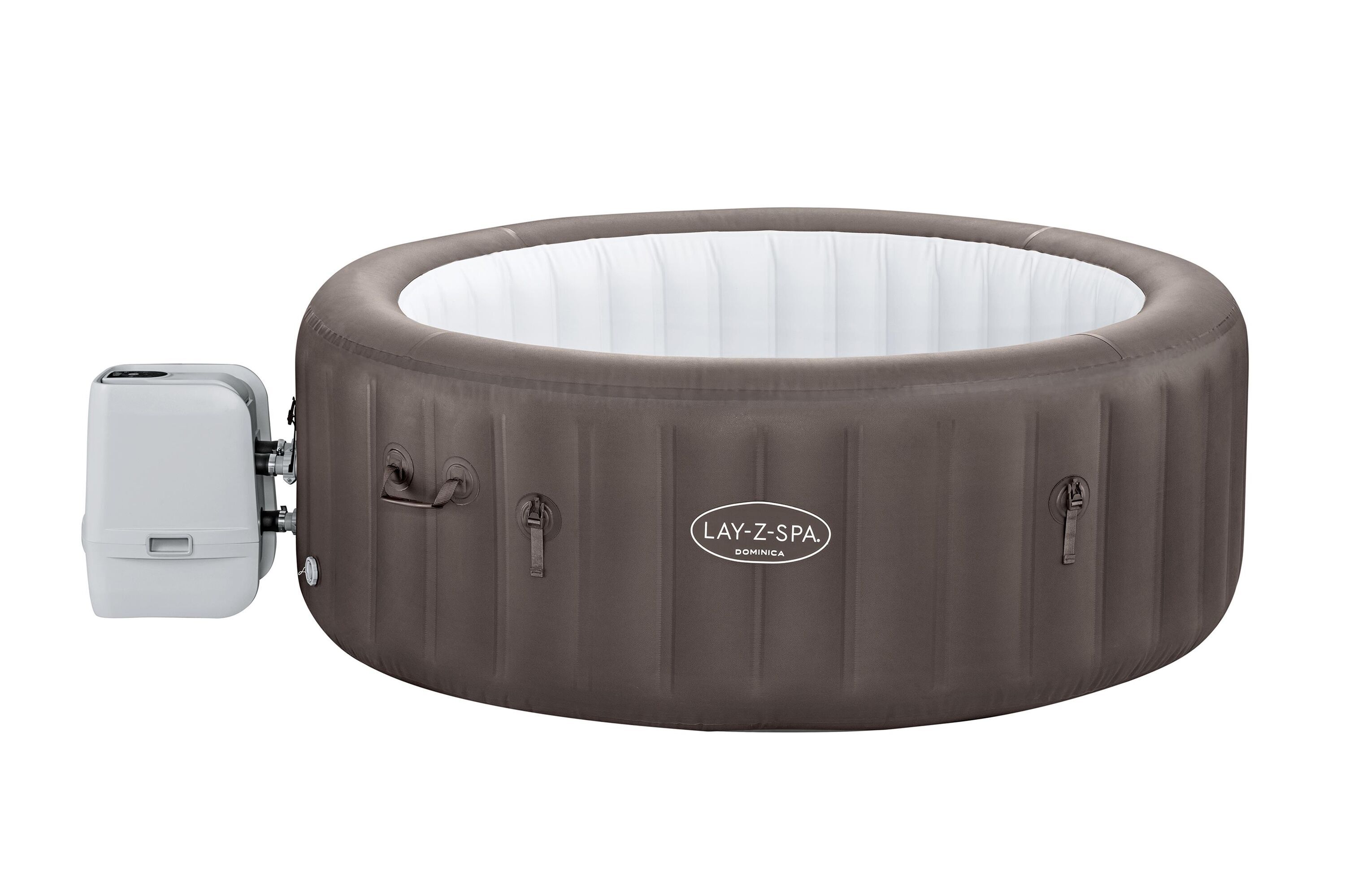 Bestway Lay-Z Spa - Dominica Smart Hydro Spa - Bruin - 55.5x90x73 cm - 196 cm