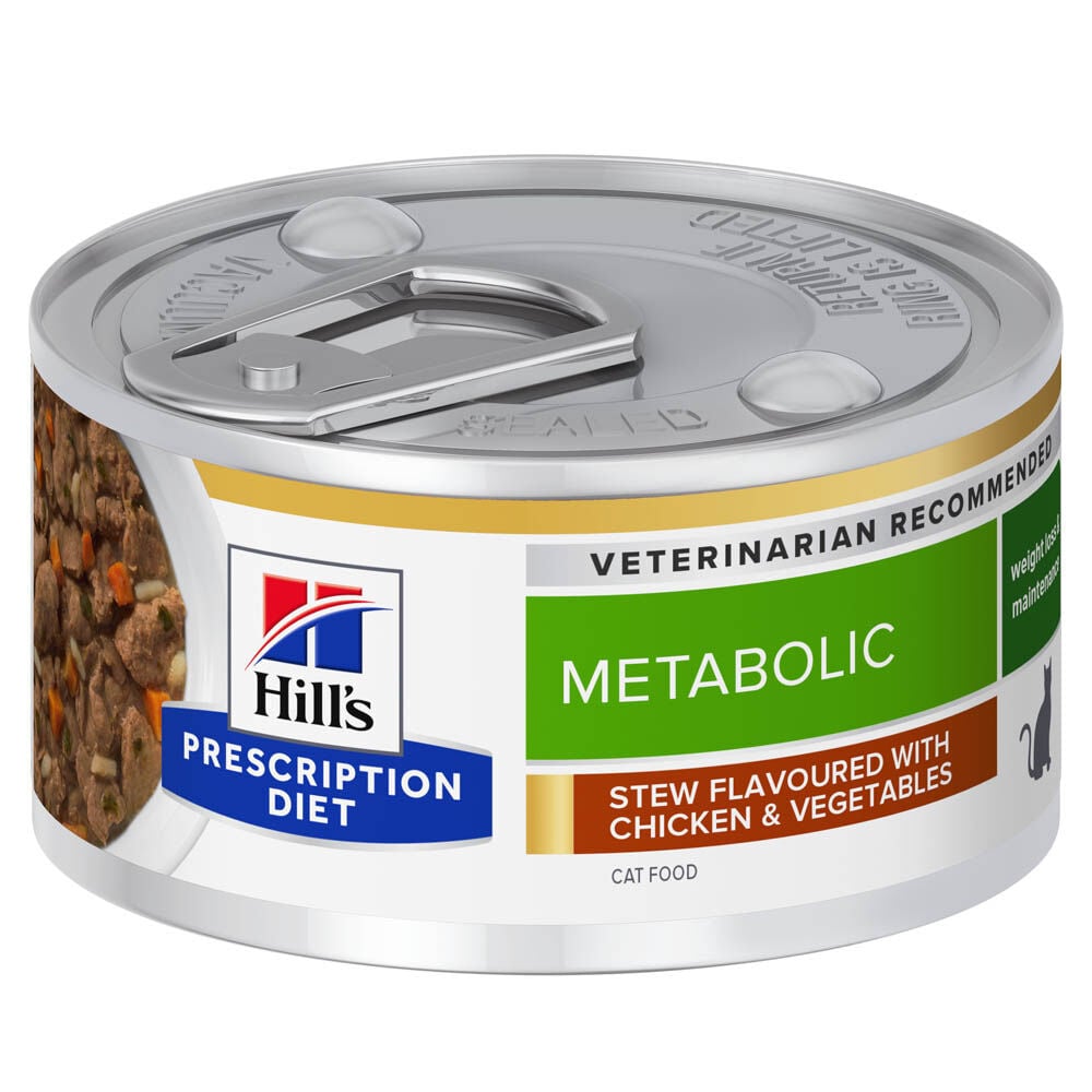 Hill's Prescription Diet Metabolic Weight Loss & Maintenance - Kattenvoer - 82 Gram - groente, kip Hill's Prescription Diet Metabolic Weight Loss & Maintenance - Kattenvoer - 82 Gram - groente, kip