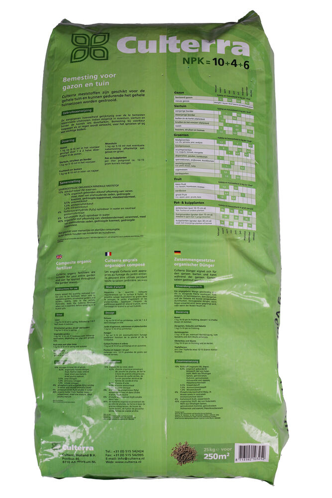 Culterra Meststof - 250 m2 - 25 Kilogram