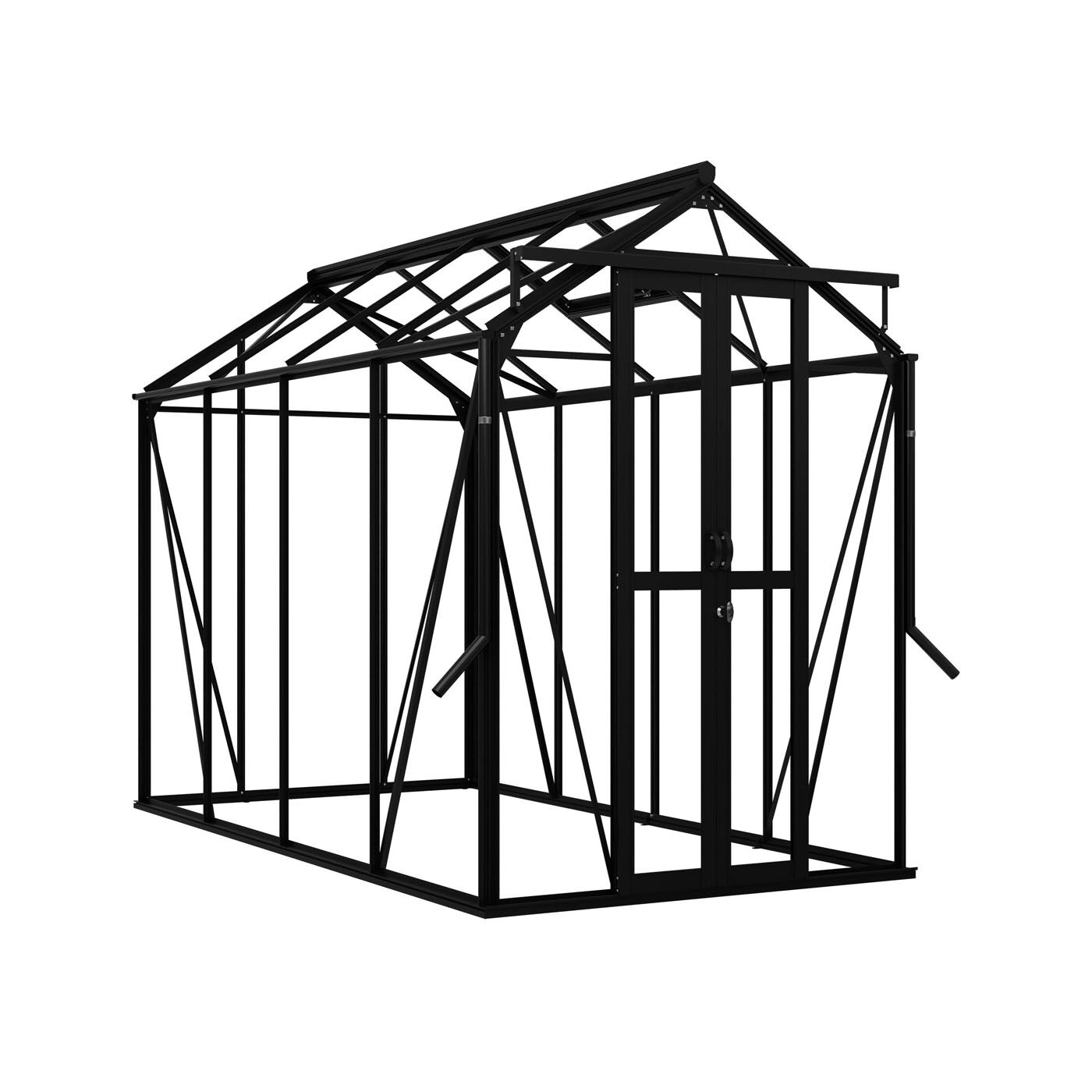 Royal Well Anne III Full Options - Tuinkas - Zwart - 211.2x149.8x289.9 cm - Veiligheidsglas