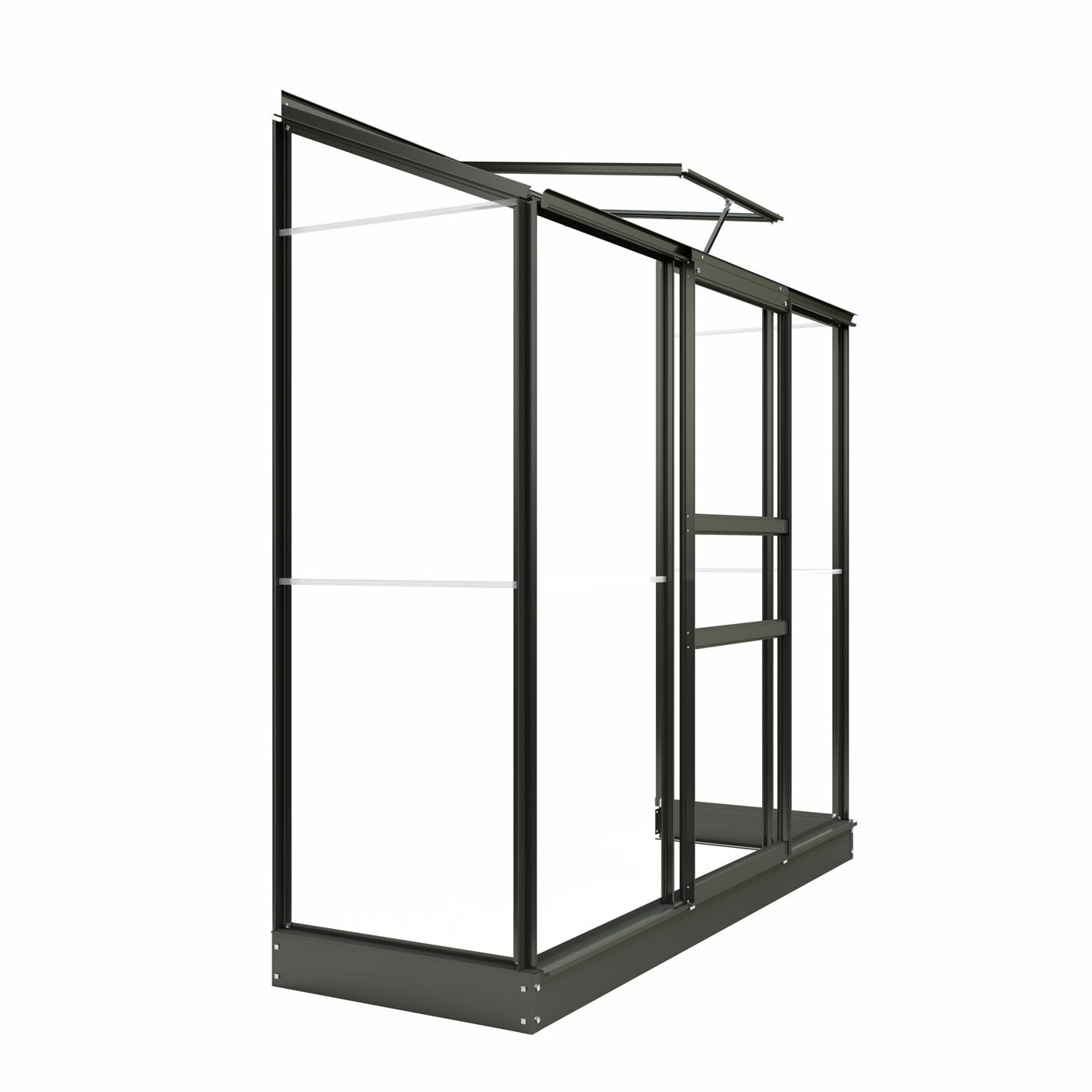 Royal Well Emma II - Muurkas - Groengrijs - 194x194x69 cm - Veiligheidsglas