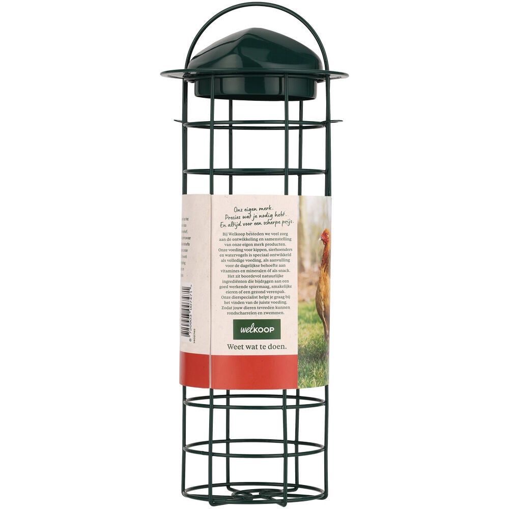 Welkoop Kippenruwvoerkorf - Pluimvee accessoire - Groen - 33x10x10 cm