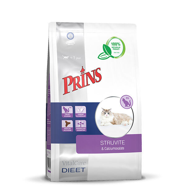 Prins Dieet VitalCare Struvite - Kattenvoer veterinair - 5 Kilogram - gevogelte
