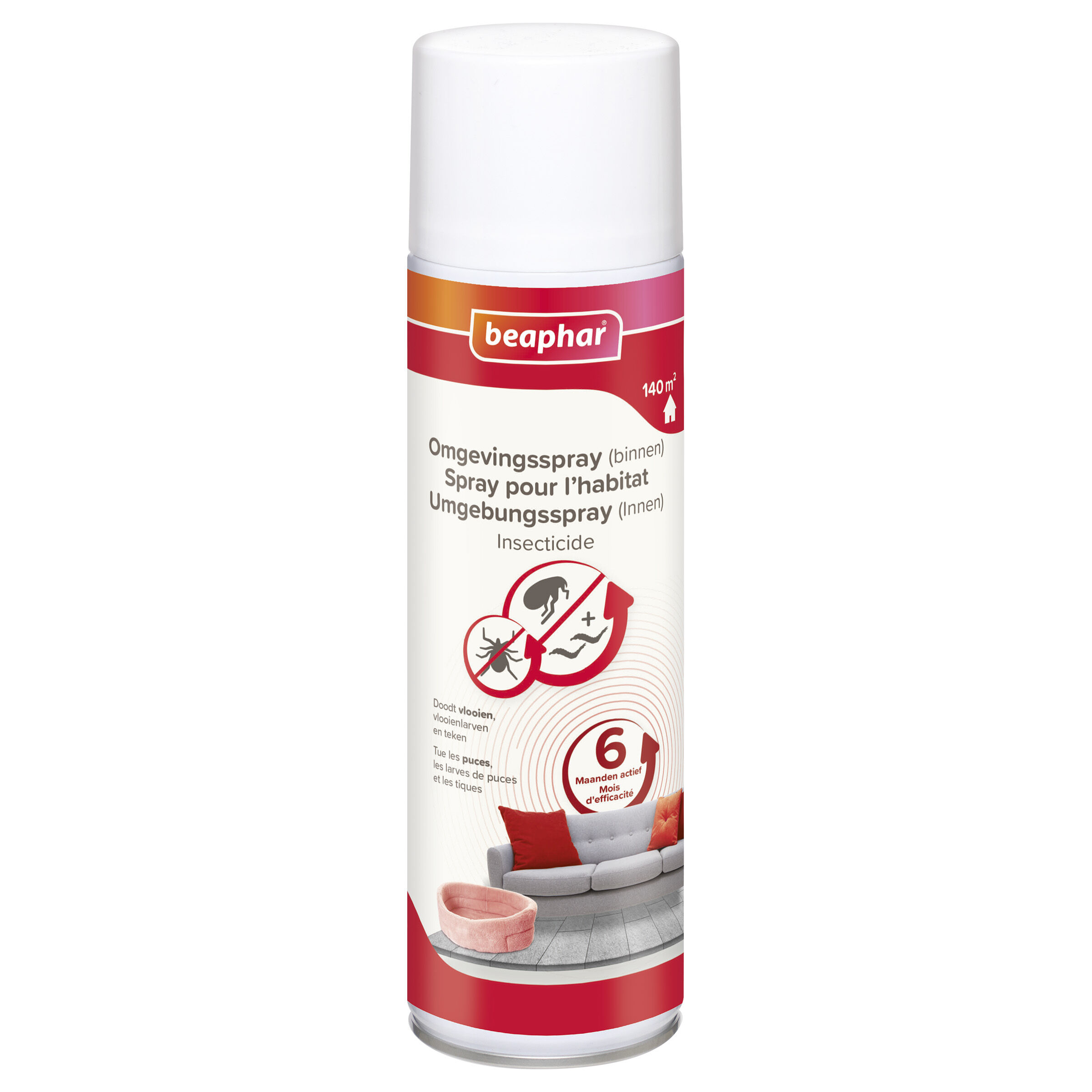 Beaphar - Teken en vlooien omgevingsspray - 500 Milliliter Beaphar - Teken en vlooien omgevingsspray - 500 Milliliter