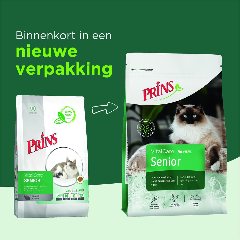 Prins VitalCare - Senior - Kattenvoer - 1.5 Kilogram - gevogelte