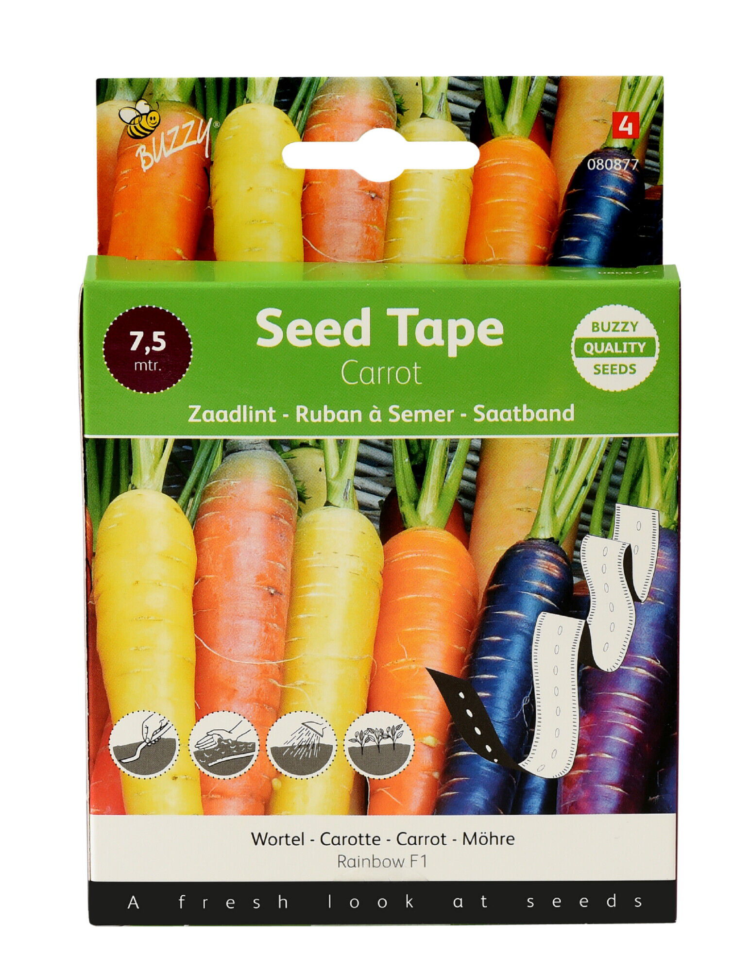Buzzy Seeds Wortel Rainbow F1 - Groentezaden