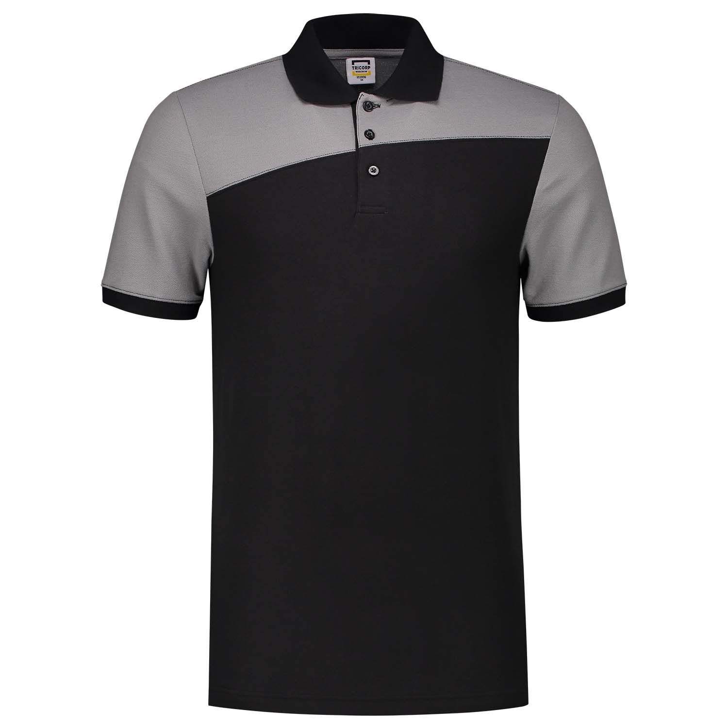 Tricorp Bicolor Naden - Poloshirt - Zwart Grijs - 3XL Tricorp Bicolor Naden - Poloshirt - Zwart Grijs - 3XL