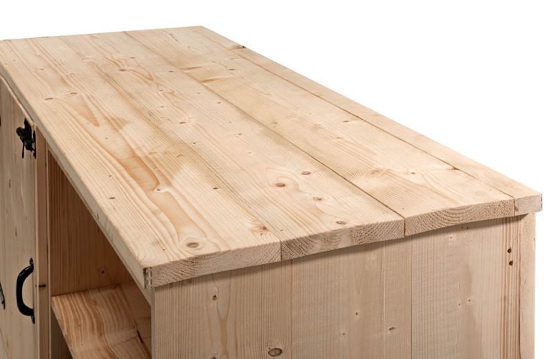 Volente Pepijn - Buitenkeuken - Bruin - 1x156x62 cm