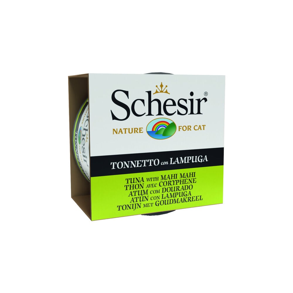 Schesir - Kattenvoer - 85 Gram - tonijn en goudmakreel Schesir - Kattenvoer - 85 Gram - tonijn en goudmakreel