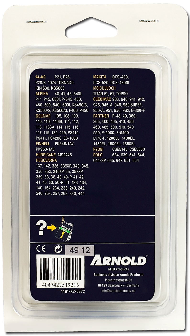 Arnold AK04 325 1.5mm 72 schakels - Zaagketting