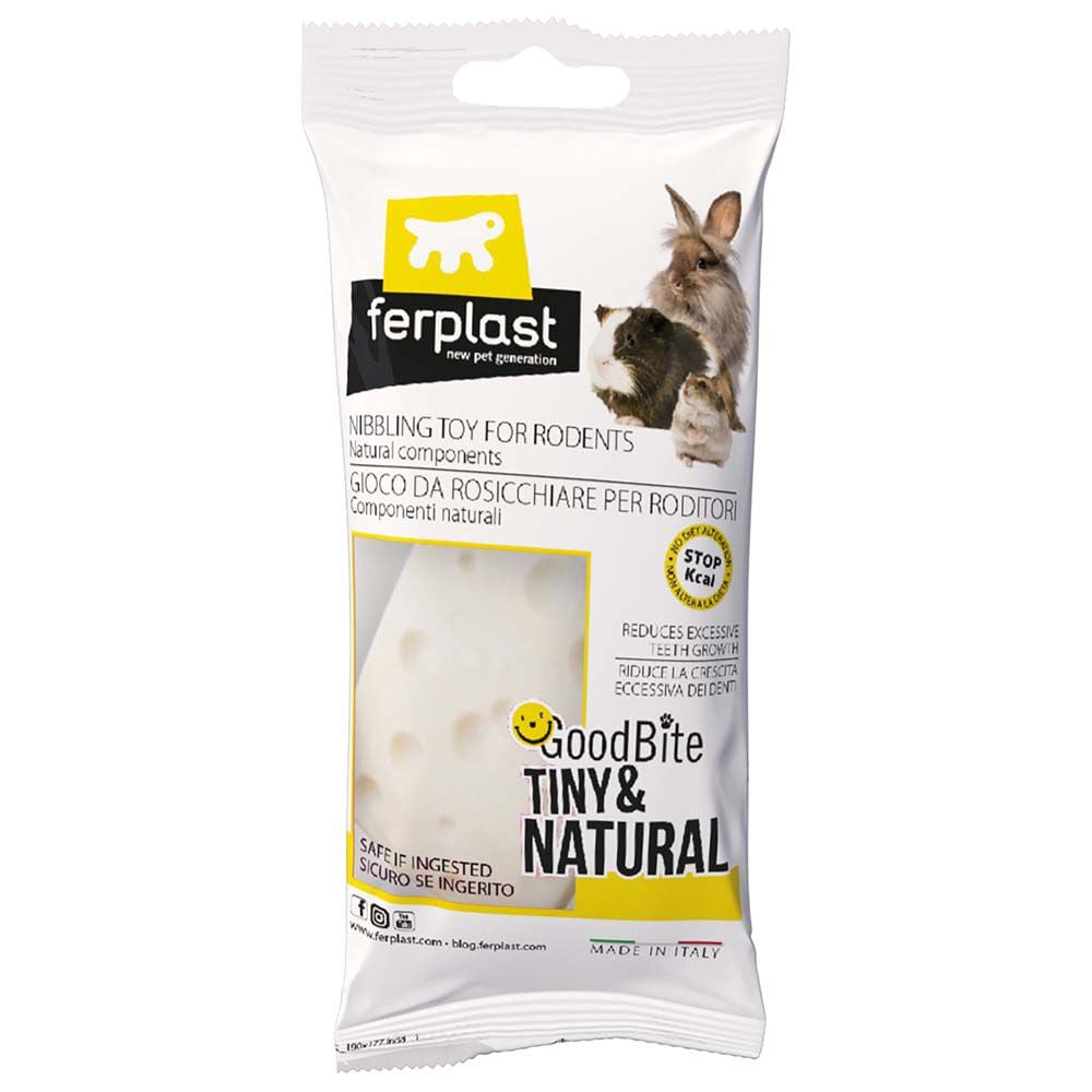 Ferplast Tiny & Natural Kaas - Knaagdierspeelgoed - Kaas Ferplast Tiny & Natural Kaas - Knaagdierspeelgoed - Kaas