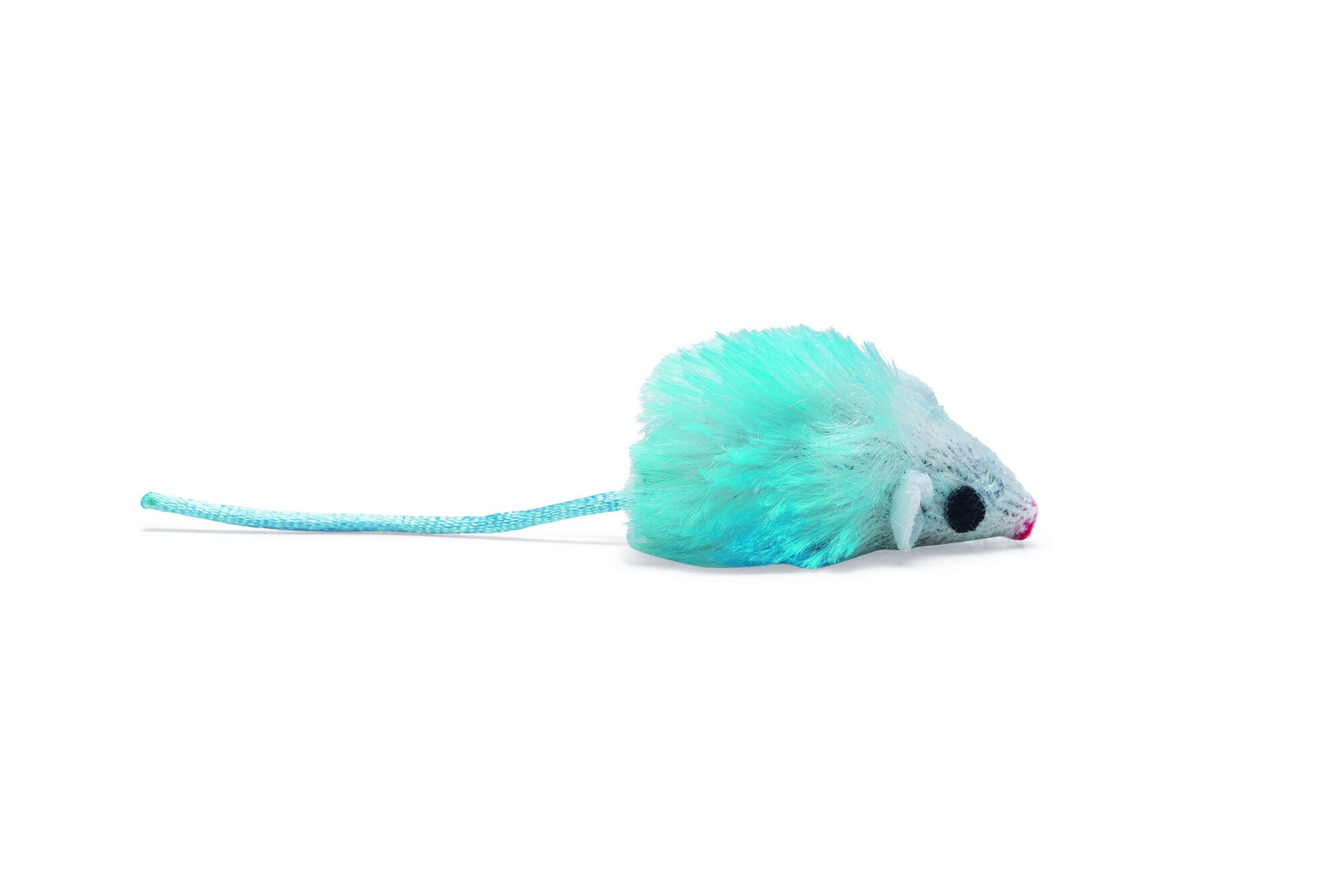 Beeztees Knuffelmuisje - Kattenspeeltje - Blauw - 4 cm