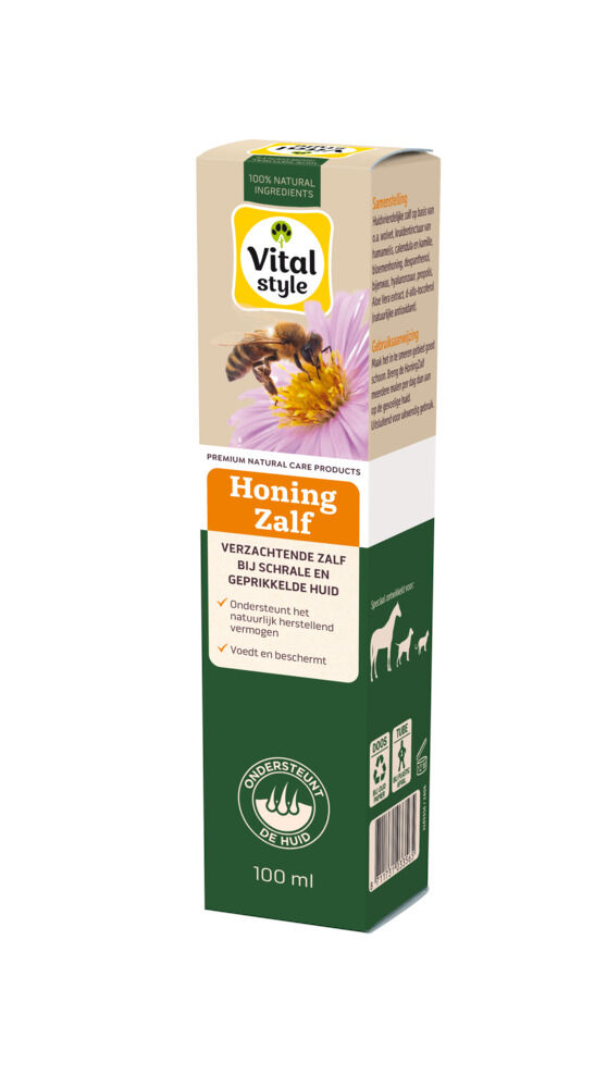 Vitalstyle - HoningZalf - Huidverzorging - 100 Milliliter Vitalstyle - HoningZalf - Huidverzorging - 100 Milliliter