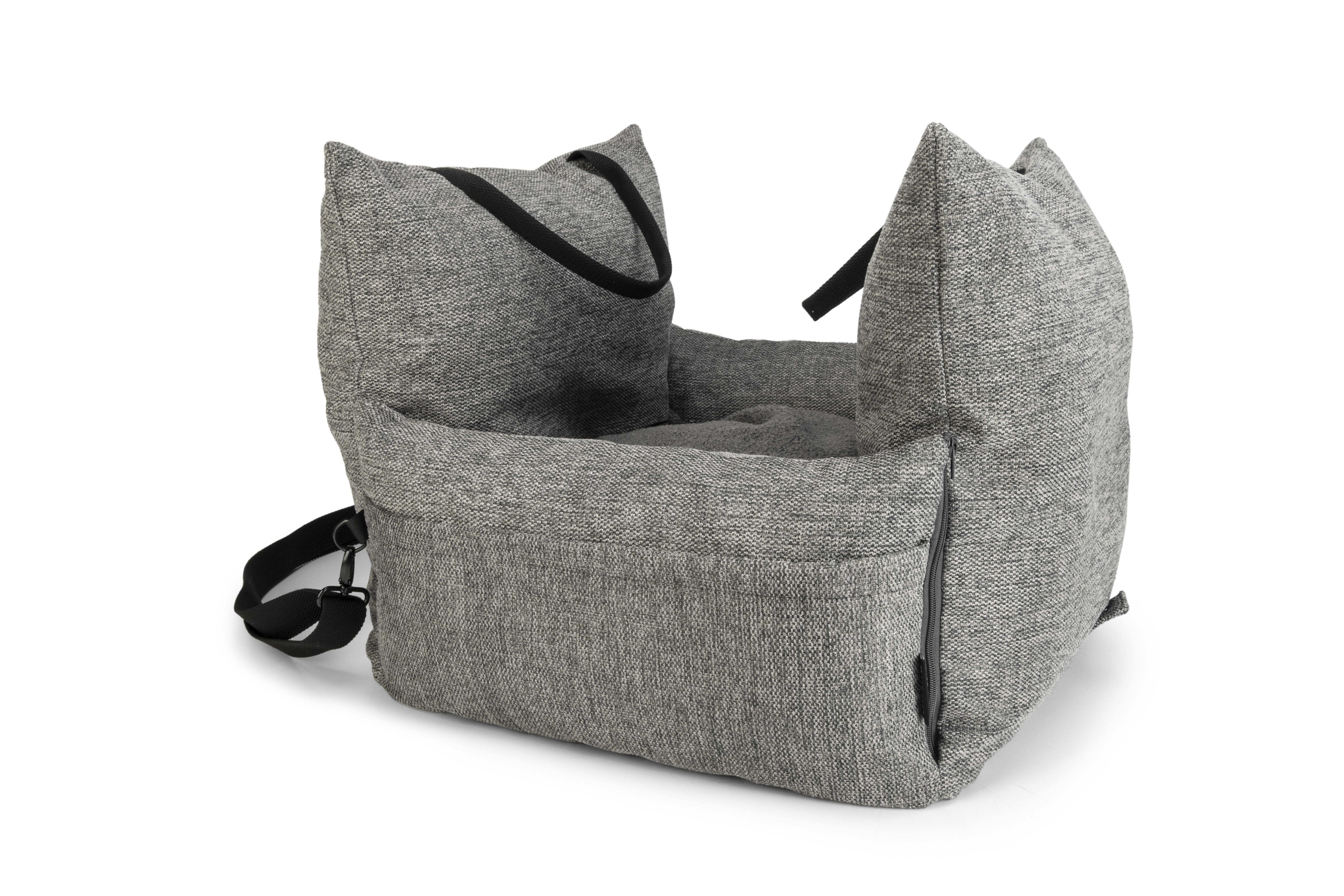Beeztees Zia - Autostoel - grijs - 55x55x40 cm Beeztees Zia - Autostoel - grijs - 55x55x40 cm