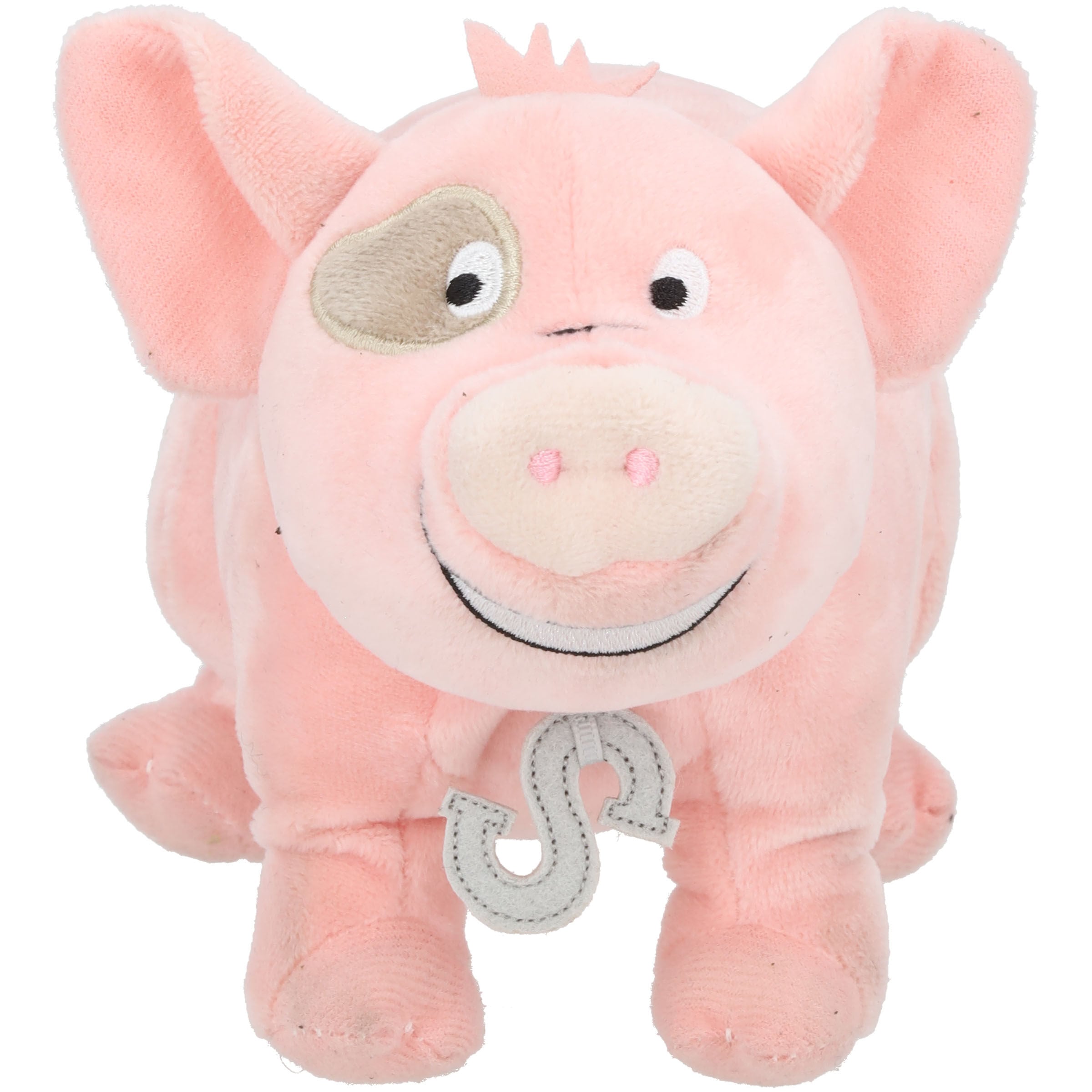 Fien & Teun Pluchen Pop Sebas Varken - Knuffel - roze