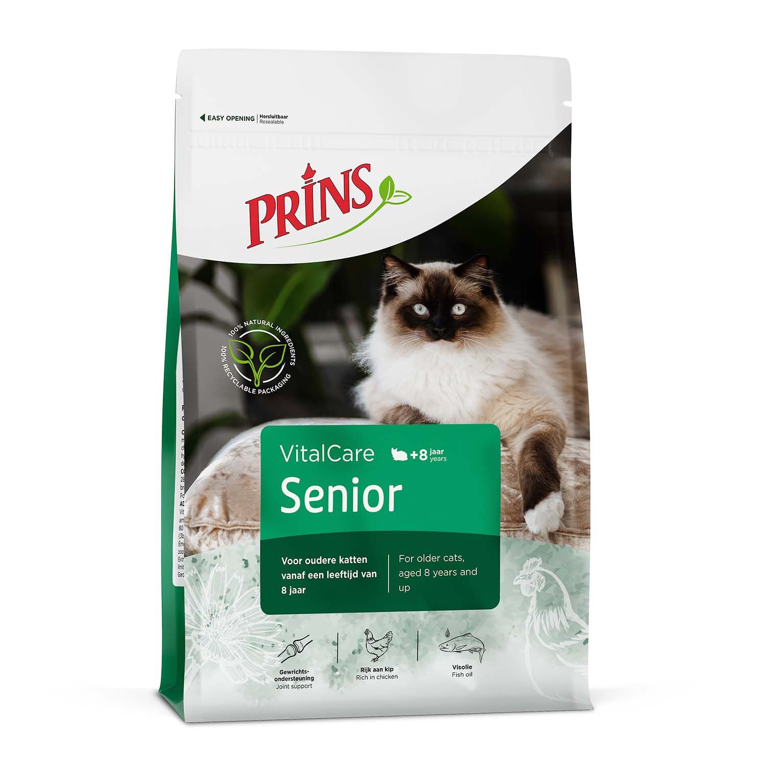Prins VitalCare Senior - Kattenvoer - 10 Kilogram - gevogelte