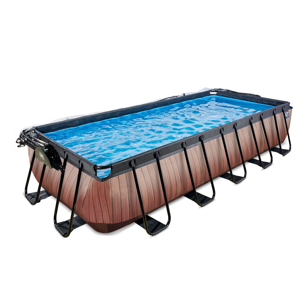 Exit Wood - Zwembad met Overkapping - Timber - 100x250x540 cm