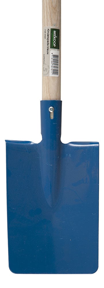 Welkoop Kinderspade - Spades - Kindertuingereedschap - 12 cm - Blauw - 75 cm