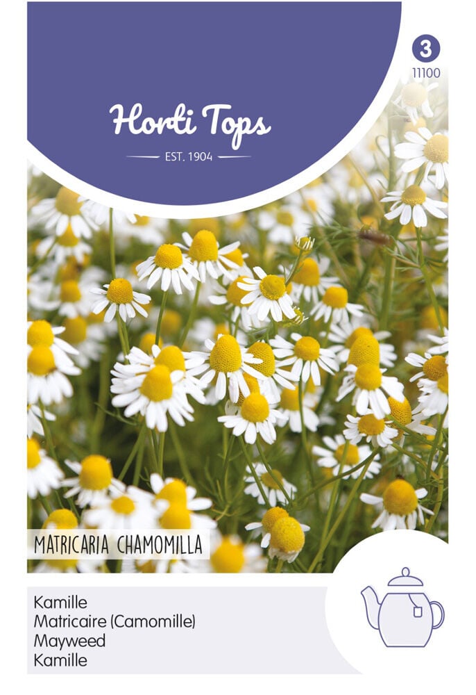 Hortitops Kamille Matricaria chamomilla - Kruidenzaden Hortitops Kamille Matricaria chamomilla - Kruidenzaden