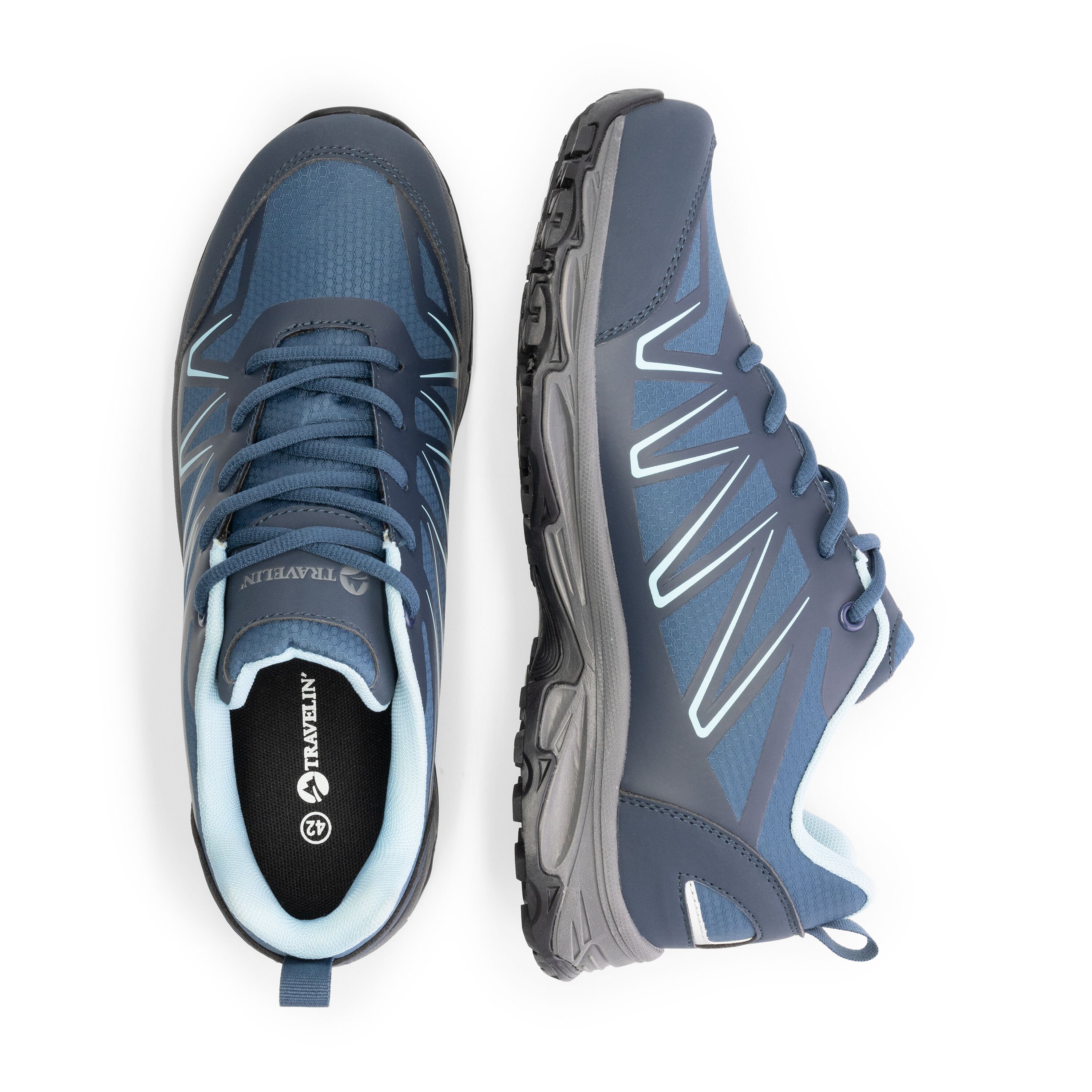 Travelin Nalden - Wandelschoenen - Blauw - 43