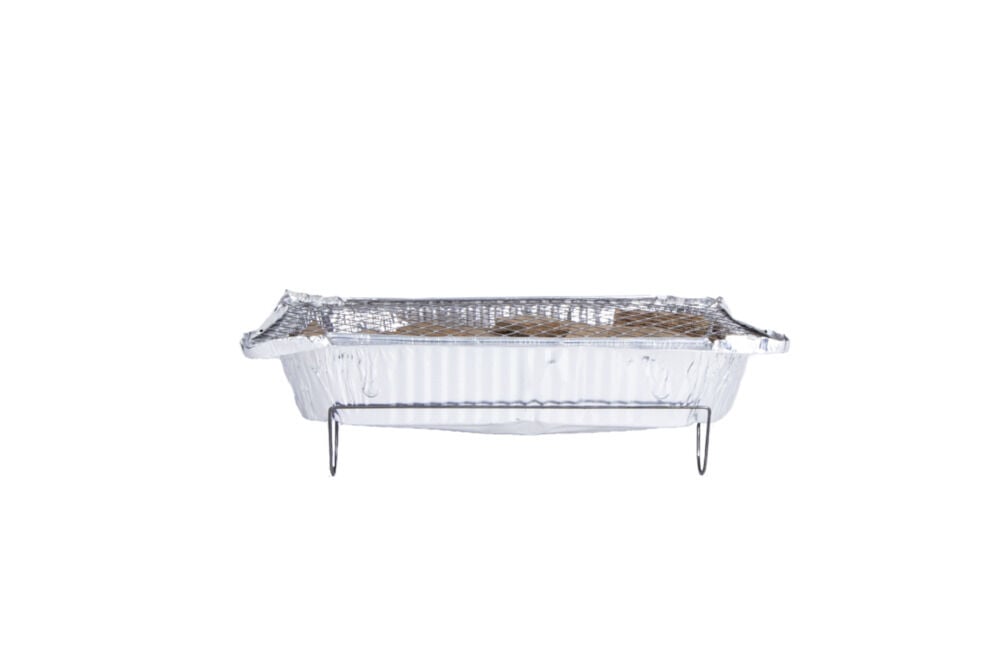 Wegwerp barbecue - rvs