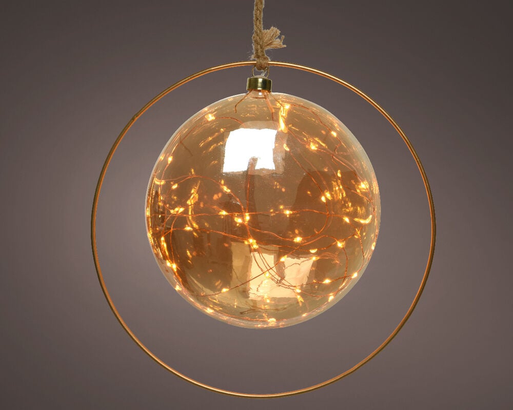 Lumineo LED Bal - Kerstverlichting - 30 - Amber / klassiek warm
