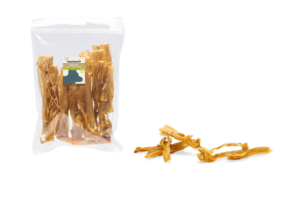 Beeztees Konijnenhuid - Hondensnack - 200 Gram - konijn