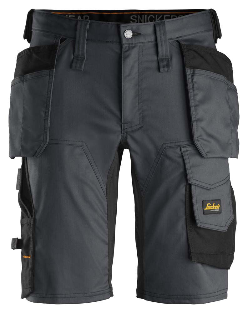 Snickers AllroundWork 6141 Stretch - Korte werkbroek - Grijs - 62 Snickers AllroundWork 6141 Stretch - Korte werkbroek - Grijs - 62