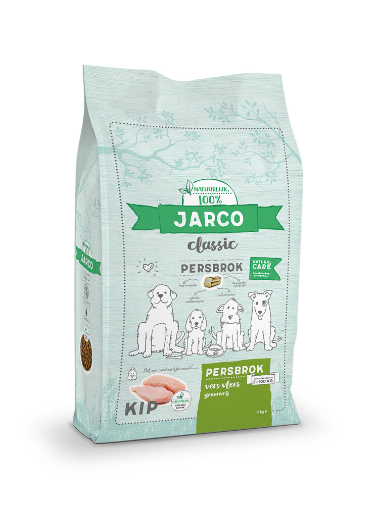 Jarco Dog - Hondenvoer - 4 Kilogram - kip Jarco Dog - Hondenvoer - 4 Kilogram - kip