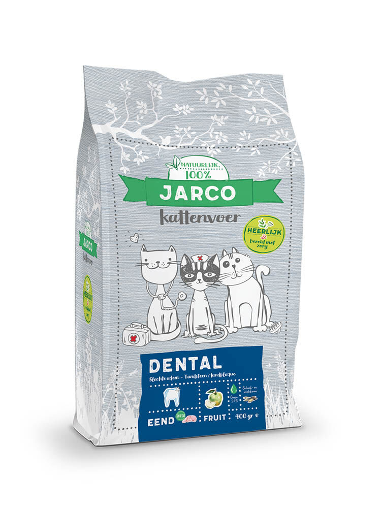 Jarco Dental - Kattenvoer - 2 Kilogram - eend Jarco Dental - Kattenvoer - 2 Kilogram - eend