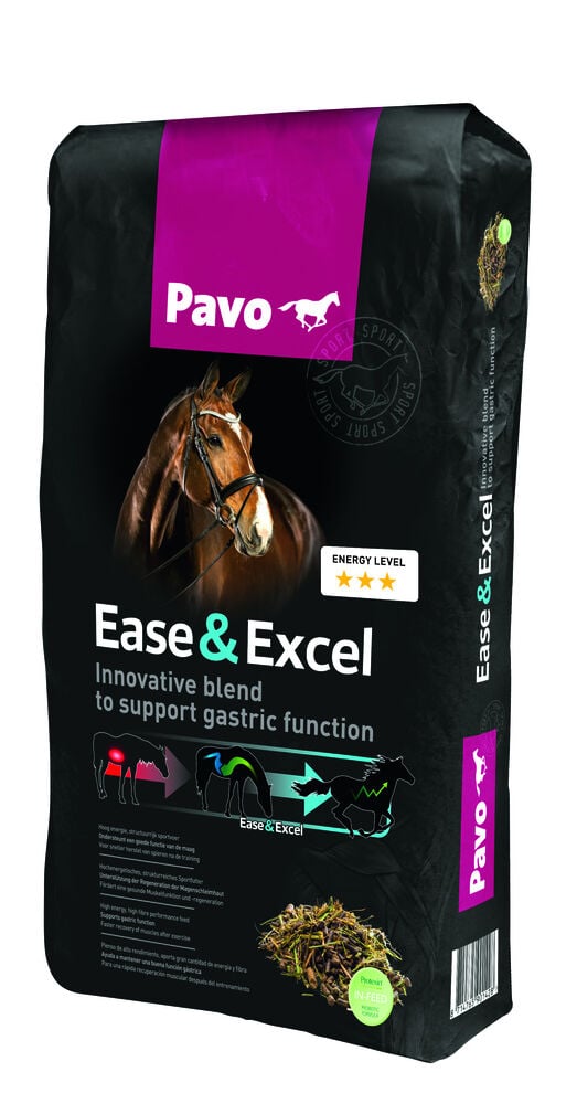 Pavo Ease&Excel - Sport/Prestatie - Paardenvoer - 3 Kilogram - Zak