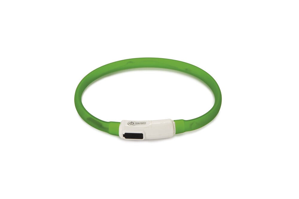 Beeztees Dogini USB - Lichtgevende Halsband - Hond - Groen - 35 cm Beeztees Dogini USB - Lichtgevende Halsband - Hond - Groen - 35 cm